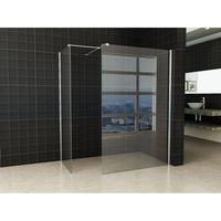 Inloopdouche Wiesbaden Combinatie-Set 130x80x200 cm Glasdikte 10 mm Nano