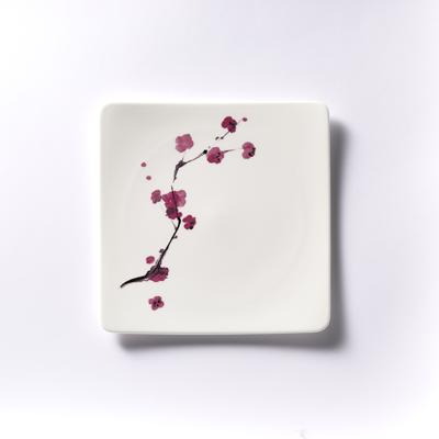 DIBBERN - Cherry Blossom Asia Line - Bord 4kant 23cm DIBBERN - Cherry Blossom Asia Line - Bord 4kant 23cm