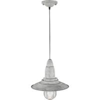 LED Hanglamp - Hangverlichting - Trion Fisun - E27 Fitting - Rond - Antiek Grijs - Aluminium