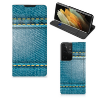 Samsung Galaxy S21 Ultra Hippe Standcase Jeans - thumbnail