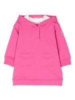 Moncler Enfant robe à patch logo - Rose - thumbnail