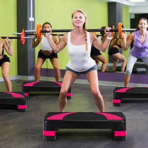 Aerobic Stepper In Hoogte Verstelbare Steppbr met 3 Niveaus Stepper 250kg Belastbaar