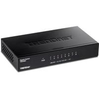TRENDnet 8-poorts gigabit desktopschakelaar, TEG-S83, 8 x Gigabit RJ-45-poorten, 16 Gbps schakelcapaciteit, ventilatorloos ontwerp, metalen behuizing, levenslange bescherming, zwart