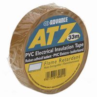 Advance AT7 PVC tape 19mm 33m bruin - thumbnail