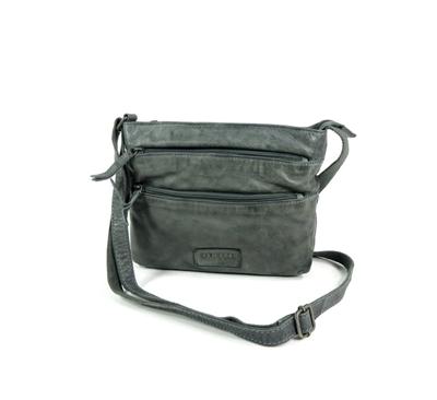 PAINT ROCK compacte dames schoudertas grijs