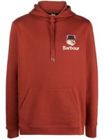 Barbour hoodie en coton à logo brodé - Rouge - thumbnail