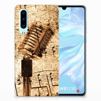 Huawei P30 Siliconen Hoesje met foto Bladmuziek - thumbnail