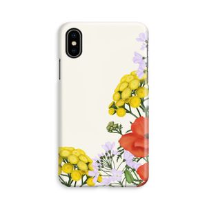 Wilde bloemen: iPhone Xs Volledig Geprint Hoesje