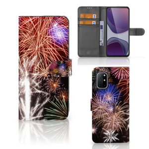 OnePlus 8T Wallet Case met Pasjes Vuurwerk