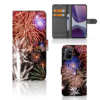 OnePlus 8T Wallet Case met Pasjes Vuurwerk - thumbnail