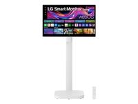 LG Smart Monitor Swing 32U889SA-W 32 inch - IPS-paneel FHD resolutie (3840 x 2160), 5 ms GTG 60 Hz, HDR 10, DCI-P3 95% (CIE1976), kantelbaar, in hoogte verstelbaar
