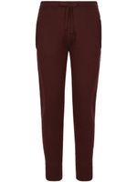 Dolce & Gabbana pantalon de jogging à plaque logo - Marron