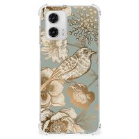 Case voor Motorola Moto G73 Vintage Bird Flowers