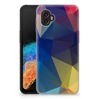 Samsung Galaxy Xcover 6 Pro TPU Hoesje Polygon Dark - thumbnail