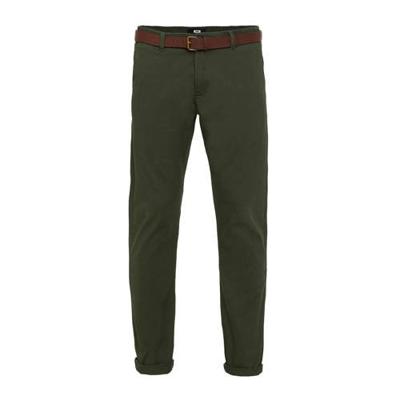 WE Fashion slim fit chino forest night