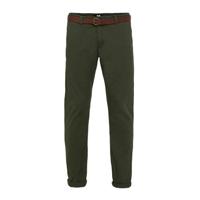 WE Fashion slim fit chino forest night