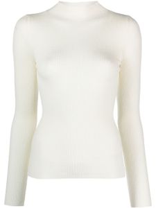 TWINSET pull en laine à design nervuré - Blanc