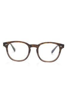 Oliver Peoples lunettes de vue Kisho à monture carrée - Marron