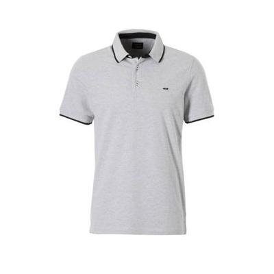 JACK & JONES ESSENTIALS slim fit polo JJEPAULOS lichtgrijs JACK & JONES ESSENTIALS slim fit polo JJEPAULOS lichtgrijs