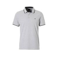 JACK & JONES ESSENTIALS slim fit polo JJEPAULOS lichtgrijs