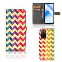 OPPO A16/A16s/A54s Telefoon Hoesje Zigzag Multi Color