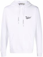 Golden Goose hoodie en coton à logo imprimé - Blanc