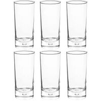 Set van 6x stuks longdrink glazen Georgi 290 ml van glas   -