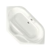 Ligbad Inbouw Xenz New Guinea Hoekbad 1-2 Persoons Duobad 140x140x47cm Acryl Edelweiss Mat met Poten