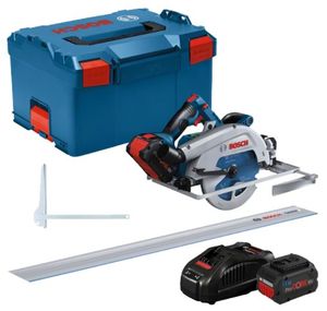 Bosch Blauw GKS 18V-68 GC + FSN 1400 Professional | Accu-cirkelzaag | Set | 2 x 5.5 Ah accu + snellader | In L-BOXX - 0615990M94