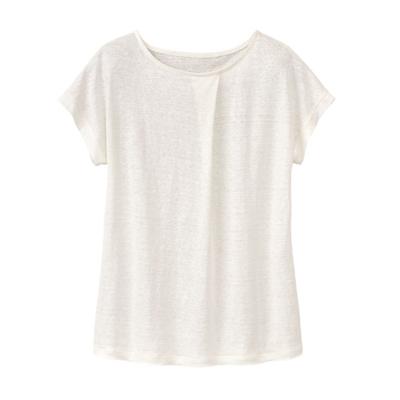 Linnen-jersey shirt, natuurwit 44/46