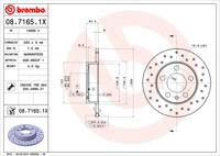 Remmenset, remschijf BREMBO, Remschijftype: Geperforeerd, Inbouwplaats: Achteras: , u.a. für Audi, Skoda, VW, Seat