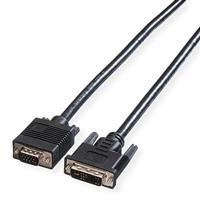 ROLINE DVI-VGA kabel, DVI (12+5) ST - HD15 ST, 3 m
