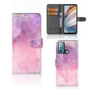 Hoesje Motorola Moto G60 Pink Purple Paint