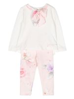 Lapin House ensemble chemse-legging à fleurs - Rose - thumbnail