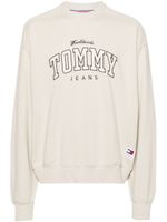 Tommy Jeans sweat en coton à logo brodé - Tons neutres