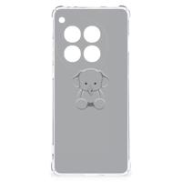 OnePlus 12 Stevig Bumper Hoesje Grijs Baby Olifant - thumbnail