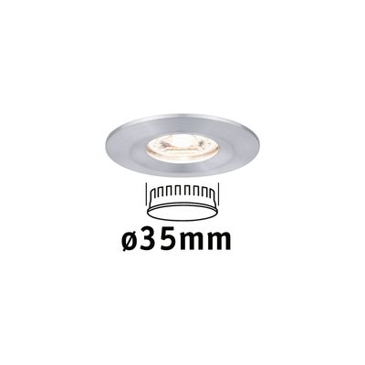 Paulmann 94304 EBL Nova mini Coin LED-inbouwlamp LED 4 W Aluminium