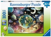 Ravensburger puzzel 100 stukjes XXL Fantasie planeten - thumbnail