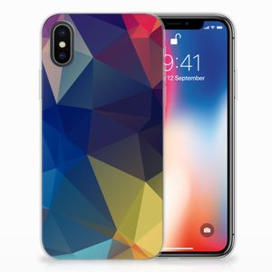 Apple iPhone X | Xs TPU Hoesje Polygon Dark