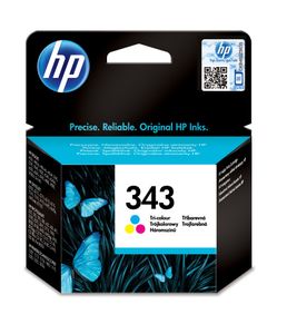 HP 343 originele drie-kleuren inktcartridge