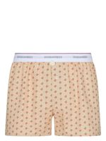 DSQUARED2 boxer fleuri à taille logo - Tons neutres - thumbnail