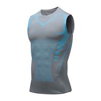 Voor heren Singlet Fitnesstank Tank Onderhemd Strakke ronde hals Mouwloos Urheilu Casual / Dagelijks Sportschool Ademend Zacht Kleurenblok Zwart Wit Sportkleding Modieus Basic Lightinthebox