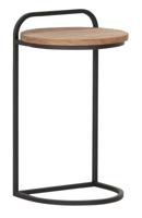 DTP Home Laptoptafel Soho Teakhout, 35cm - Bruin - Rond - thumbnail