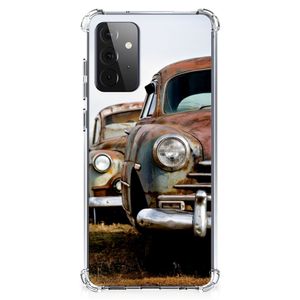 Samsung Galaxy A72 4G/5G Anti-shock Hoesje met foto Vintage Auto