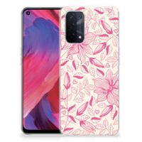 OPPO A93 5G TPU Case Pink Flowers