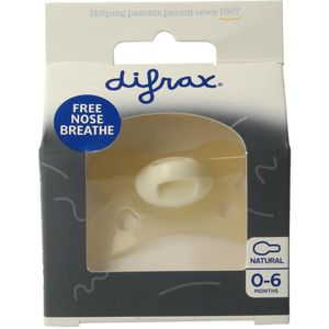 Difrax Fopspeen natural 6+ maanden vanilla (1 st)