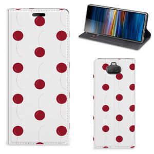 Sony Xperia 10 Flip Style Cover Cherries