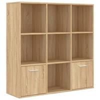 vidaXL Boekenkast 98x30x98 cm spaanplaat sonoma eikenkleurig