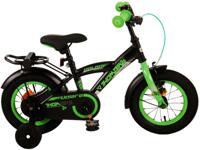 Volare Thombike 12 Inch 21,5 cm Jongens Terugtraprem Zwart/Groen