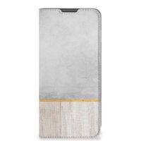 Motorola Moto G22 Book Wallet Case Wood Concrete - thumbnail